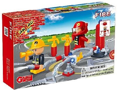 Конструктор Пожарная дружина, 58 деталей  Banbao (Банбао) от интернет-магазина Континент игрушек