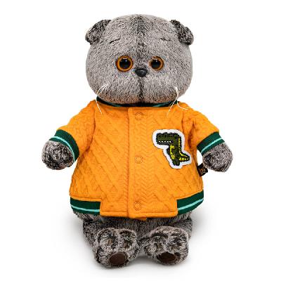 Кот Басик в бомбере с крокодилом 25 см. мягкая игрушка от интернет-магазина Континент игрушек