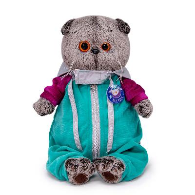 Кот Басик в комбинезоне Космос 22 см мягкая игрушка от интернет-магазина Континент игрушек
