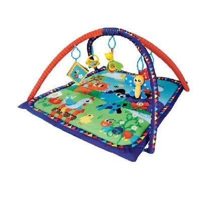 Коврик развивающий «Домашние животные», 5 развивающих игрушек, с книжкой-шуршалкой