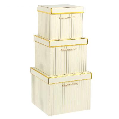 Набор коробок 3 в 1, цвет бежевый-3 от интернет-магазина Континент игрушек