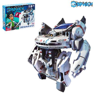 ЭВРИКИ Конструктор "Звездный флот", 7 в 1 работает от солнечной батареи № SL-0081 1824303 от интернет-магазина Континент игрушек