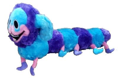 Мягкая игрушка пушистая Пи Джей Мопс Гусеница Хагги Вагги / Собака Пи Джей Мопс-О-Гусеница