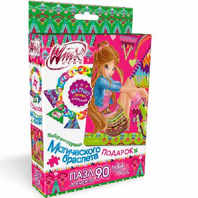 Пазл. 90эл.+браслетик,магнитик.Флора., арт. 02490 от интернет-магазина Континент игрушек