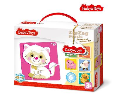 Пазлы-макси ДК ЗИГЗАГ "Домашние животные", 18 элементов от интернет-магазина Континент игрушек