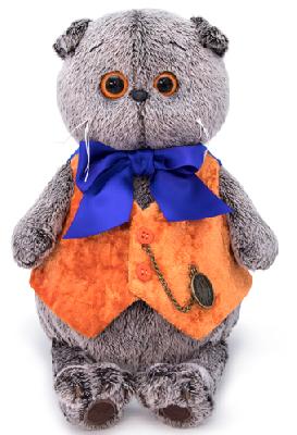 Кот Басик в жилете с часами 30 см от интернет-магазина Континент игрушек