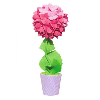 Набор для творчества топиарий Гортензия розовая, 15 см от интернет-магазина Континент игрушек