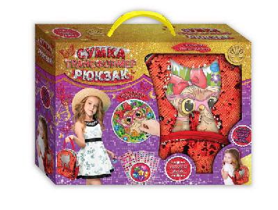 Сумка рюкзак с пайетками с мозаикой календарем на стол СОВА от интернет-магазина Континент игрушек