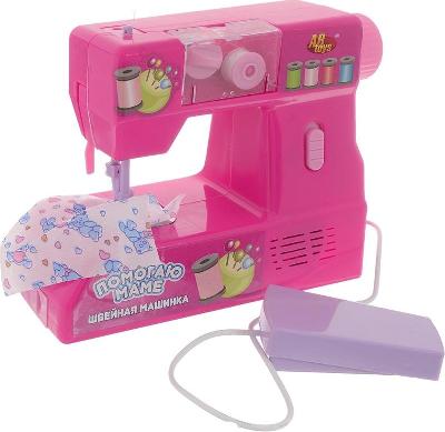 Помогаю Маме. Швейная машинка, эл/мех, в наборе с аксессуарами, в коробке, 26х9, от интернет-магазина Континент игрушек