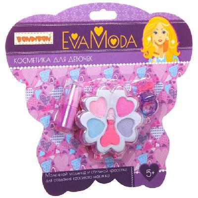 Набор детской декорат. косметики и аксессуаров Bondibon Eva Moda, CRD 17,2х23 см, цветок с тенями дл от интернет-магазина Континент игрушек