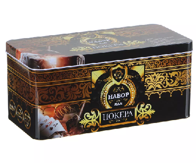 Набор для покера в жестяной коробке  24х11,5х11,5см от интернет-магазина Континент игрушек