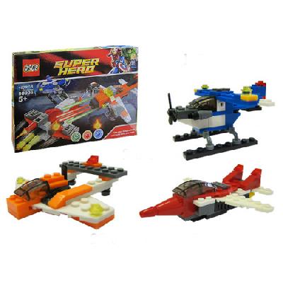 Конструктор Super Hero - самолет 3 шт. (167 дет.) в кор. К90006/L от интернет-магазина Континент игрушек