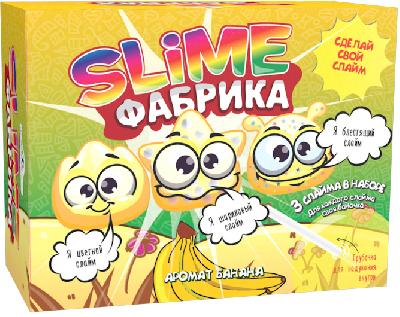 Слайм фабрика "Банан" Набор для опытов и экспериментов Юный Химик от интернет-магазина Континент игрушек
