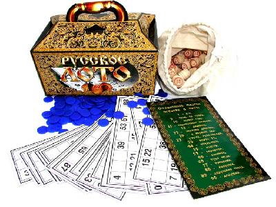 Лото деревянное. "Русское лото" (подарочное)  от интернет-магазина Континент игрушек