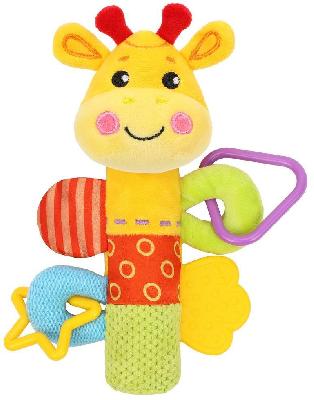 Пищалка с погремушками "Жирафики"