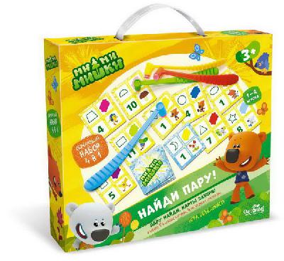 Игра настольная 4 в 1. МиМиМишки. Найди пару. 58 предметов от интернет-магазина Континент игрушек