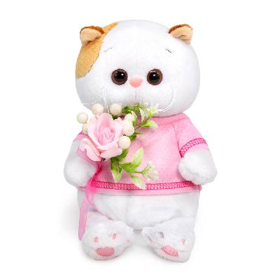 Кошка Ли-Ли BABY с букетом из ягод 20 см мягкая игрушка от интернет-магазина Континент игрушек