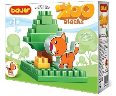 Конструктор Bauer Зооблокс Кот от интернет-магазина Континент игрушек