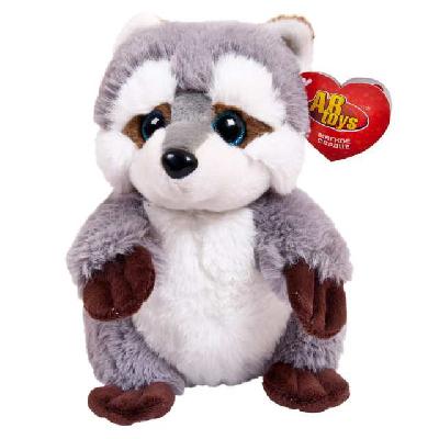 В дикой природе. Енот-полоскун серый, 19см игрушка мягкая