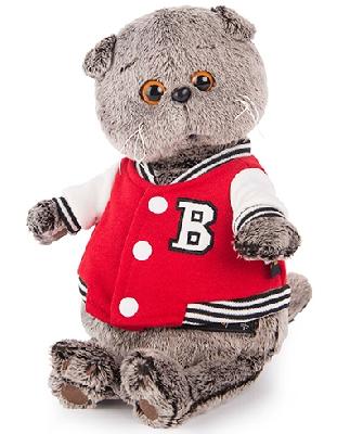 Кот Басик в клубной куртке 19 см мягкая игрушка от интернет-магазина Континент игрушек