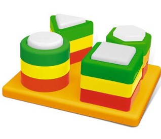 Чудо-пирамидка логическая (цветики)