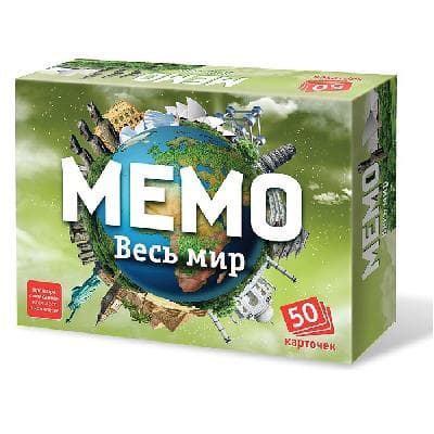 Игра Мемо "Весь мир" (50 карточек) от интернет-магазина Континент игрушек