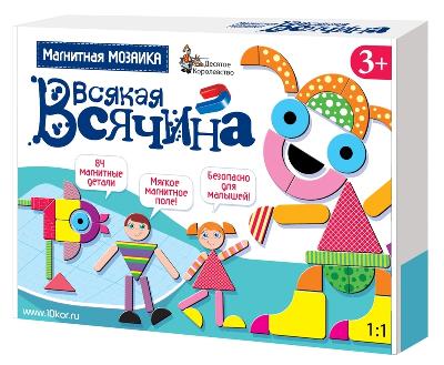 Игра магнитная развивающая. Всякая всячина, 84 элемента от интернет-магазина Континент игрушек