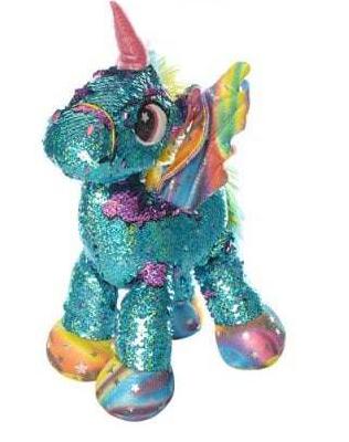 Мягкая игрушка Пони в паетках 22 см