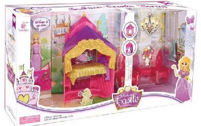 Набор Замок (красный цвет), 13 предметов, 46,5x9x22,5см от интернет-магазина Континент игрушек