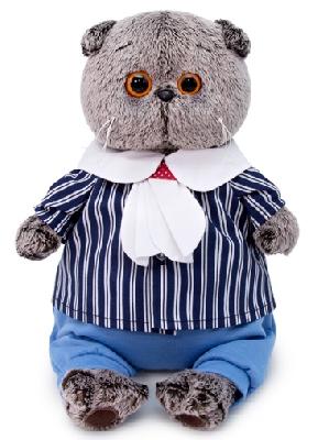 Кот Басик в морском костюме 22 см мягкая игрушка от интернет-магазина Континент игрушек