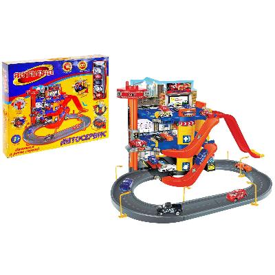 АВТОГРАД Автосервис + 6 машинок 39см высота №SL-2405 740130 от интернет-магазина Континент игрушек