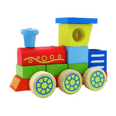 Конструктор-каталка Паровоз от интернет-магазина Континент игрушек