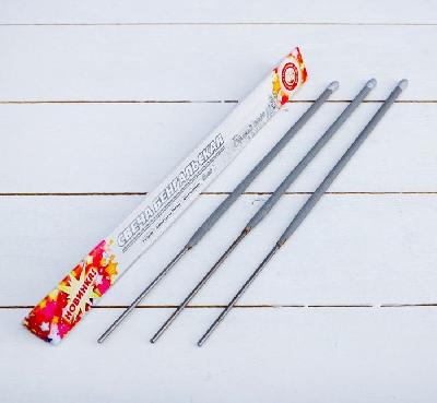 Набор бенгальских свечей "Белый снег", 30см, 3 штуки от интернет-магазина Континент игрушек