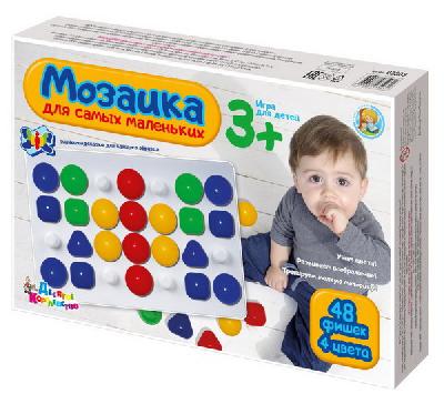 Мозаика для самых маленьких" d40/4 цв/48 эл от интернет-магазина Континент игрушек