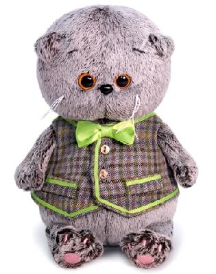 Кот Басик Baby в клетчатом жилете мягкая игрушка от интернет-магазина Континент игрушек