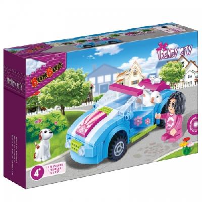 Конструктор Мини-кар, 118 деталей  Banbao (Банбао) от интернет-магазина Континент игрушек