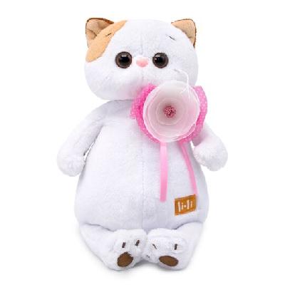 Кошка Ли-Ли с цветком 24 см от интернет-магазина Континент игрушек