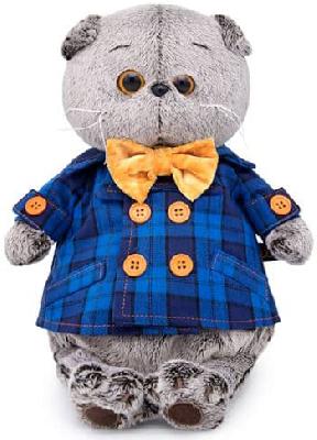 Басик в синей куртке и с бантом 22 см от интернет-магазина Континент игрушек