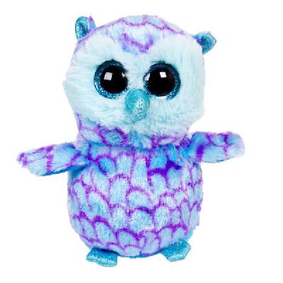 Совенок голубой, 15 см