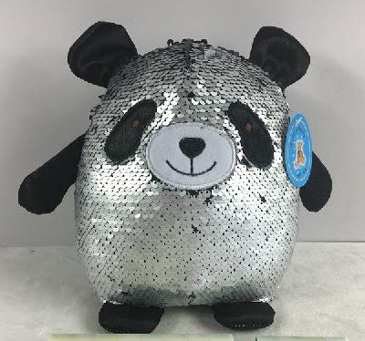 Панда с пайетками, 20 см