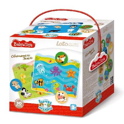 Лото для самых маленьких "Обитатели Земли" от интернет-магазина Континент игрушек