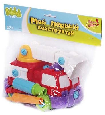 Конструктор-техника 1302 (пожарная) в пакете (RU) 1261 от интернет-магазина Континент игрушек