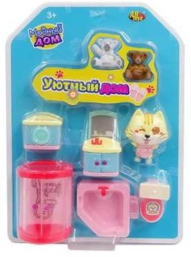 Модный дом. Набор мини-мебели "Уютный дом" Ванная комната от интернет-магазина Континент игрушек