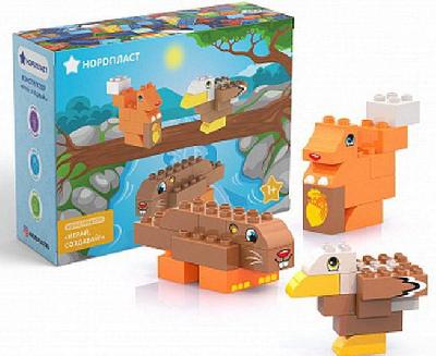 Конструктор «Играй, Создавай (Лесные животные - 29 дет.)» от интернет-магазина Континент игрушек