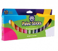 Краски в стиках Little Brian, в наборе 12 классических цветов от интернет-магазина Континент игрушек
