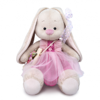 Мягкая игрушка Зайка Ми Большой с сумочкой с цветком от интернет-магазина Континент игрушек