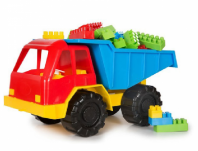 Самосвал Белаз+Комби Блок от интернет-магазина Континент игрушек