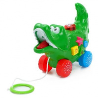 Каталка на верёвке «Крока», звуковые эффекты