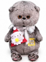 Кот Басик BABY с игрушкой Дед Мороз мягкая игрушка от интернет-магазина Континент игрушек