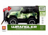 Машинка "Джип" (зеленый цвет), инерционная,1:16, световые и звуковые эффекты, 27x14 от интернет-магазина Континент игрушек